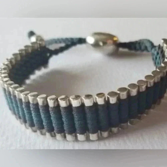 Authentic Links of London casual statement unisex blue friendship bracelet OS - Picture 1 of 4